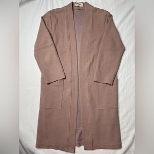 Eve Gravel Pink Cardigan Sweater